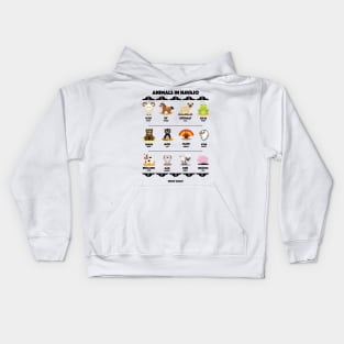 Animals in Navajo Kids Hoodie